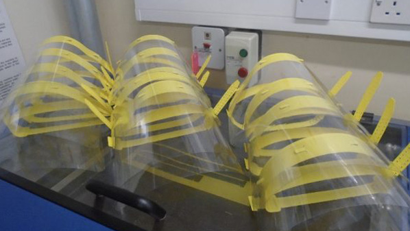 School Design and Technology department making vital face shields