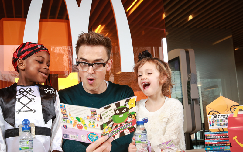 Tom Fletcher and McDonalds Happy Readers Programme World Book Day 2020