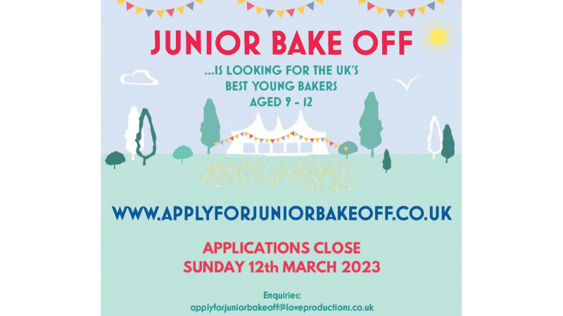 Junior Bake Off 2023 Applications Open