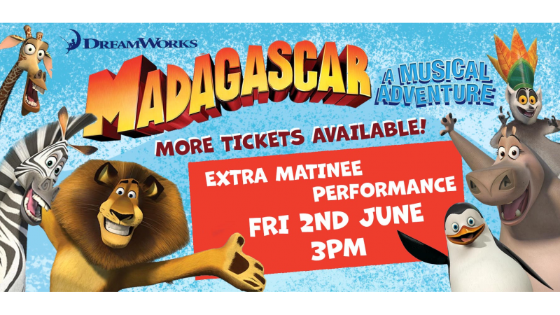 Relaxed performance of Madagascar the Musical coming to Theatre Severn!