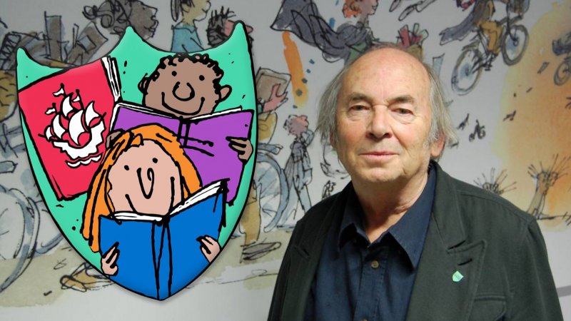 Blue Peter reveals a new Book Badge, designed by Sir Quentin Blake